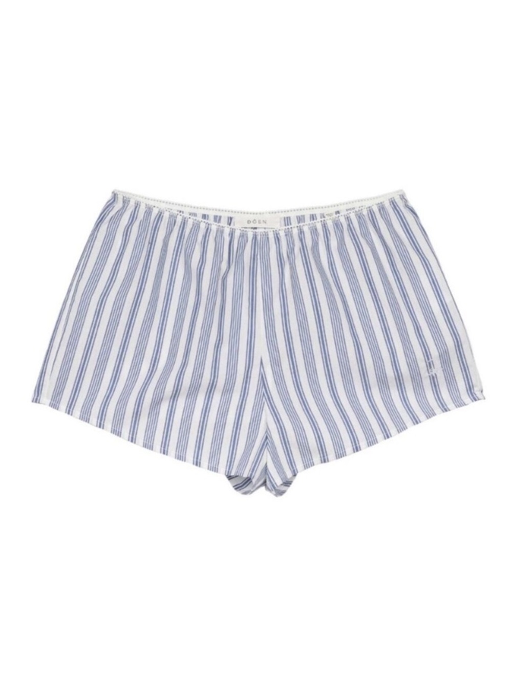 Doen Thelma Shorts in Indigo Sorrento Stripe size XS cotton silk - Picture 2 of 14
